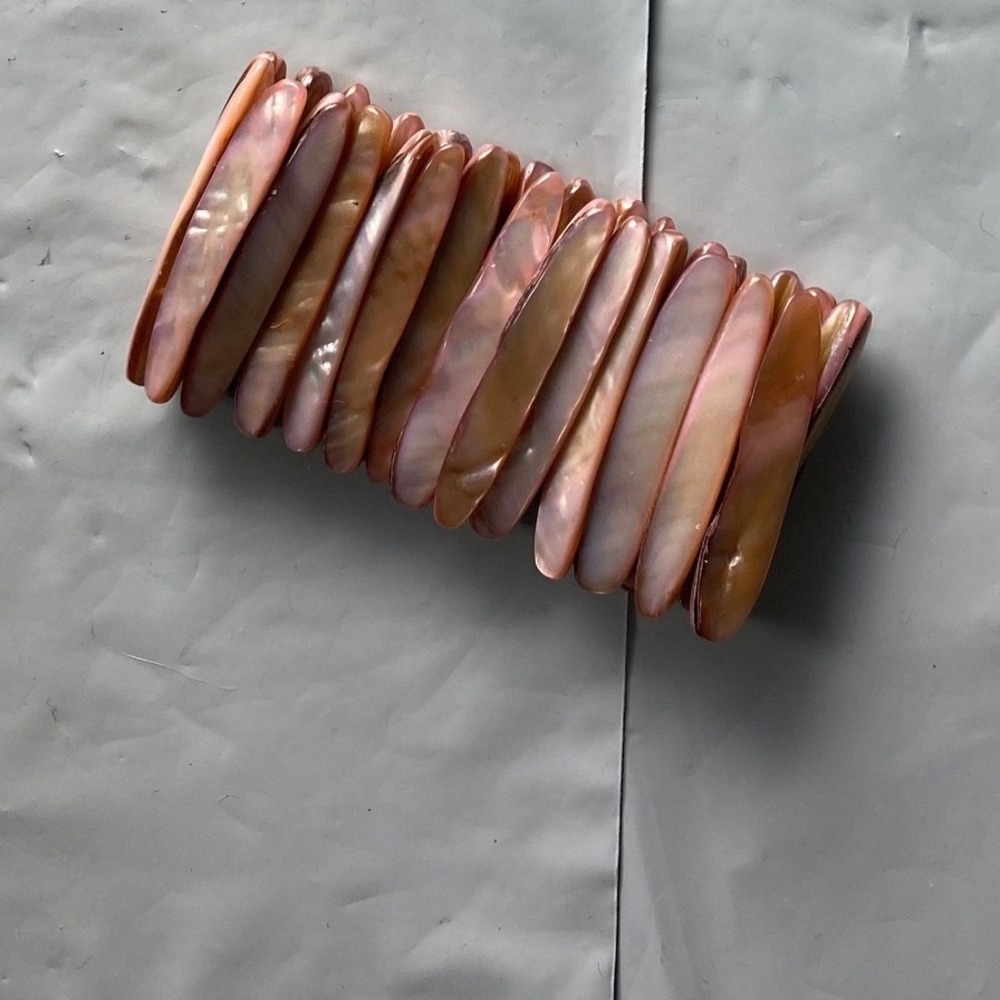 Unique Mother of Pearl Shell Stretch Bracelet Women